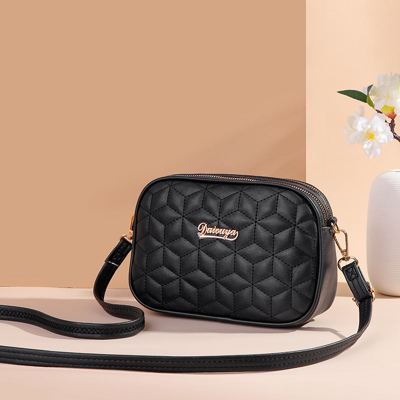 Versatile Women's Fashion Diamond Pocket Mobile Crossbody Bags