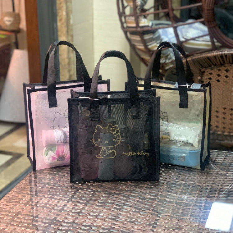 Classic New Mesh Portable Wash Mummy Cosmetic Bags