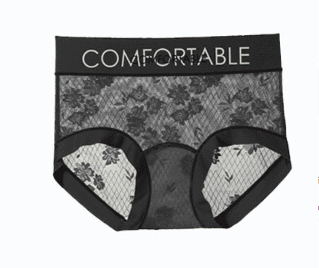 Women's Underwear Mid Waist Lengthened Crotch Letters Panties
