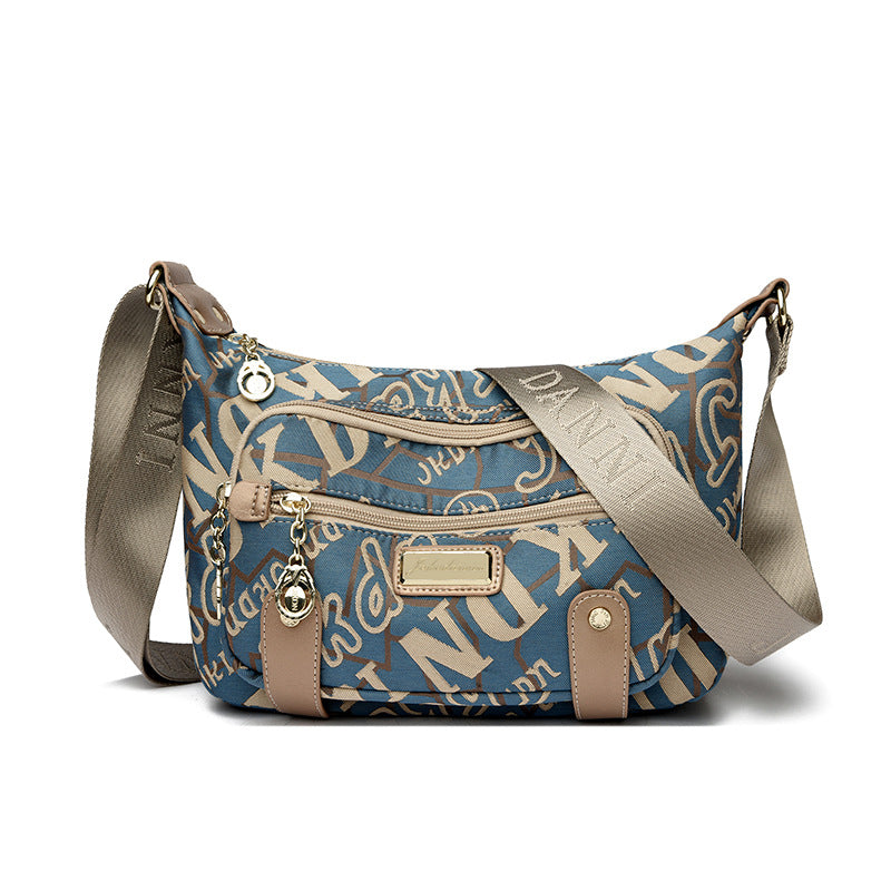 Women's Oxford Cloth Embroidered Mother Fashion Canvas Shoulder Bags