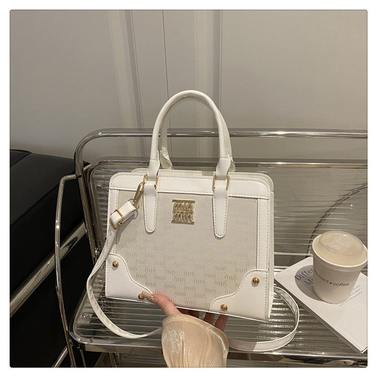 Elegant Mother Daughter Retro Large Capacity Trendy Beautiful Stitching Women's Shoulder Bag