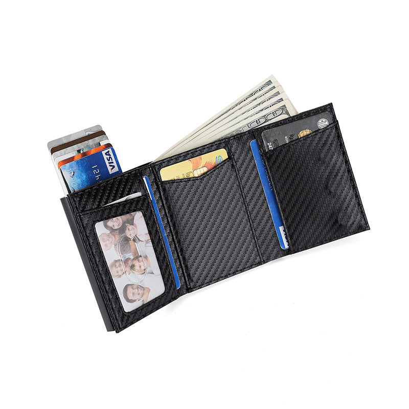 Men's Pop-up Metal Box Positioning Tracker Commuter Card Holder