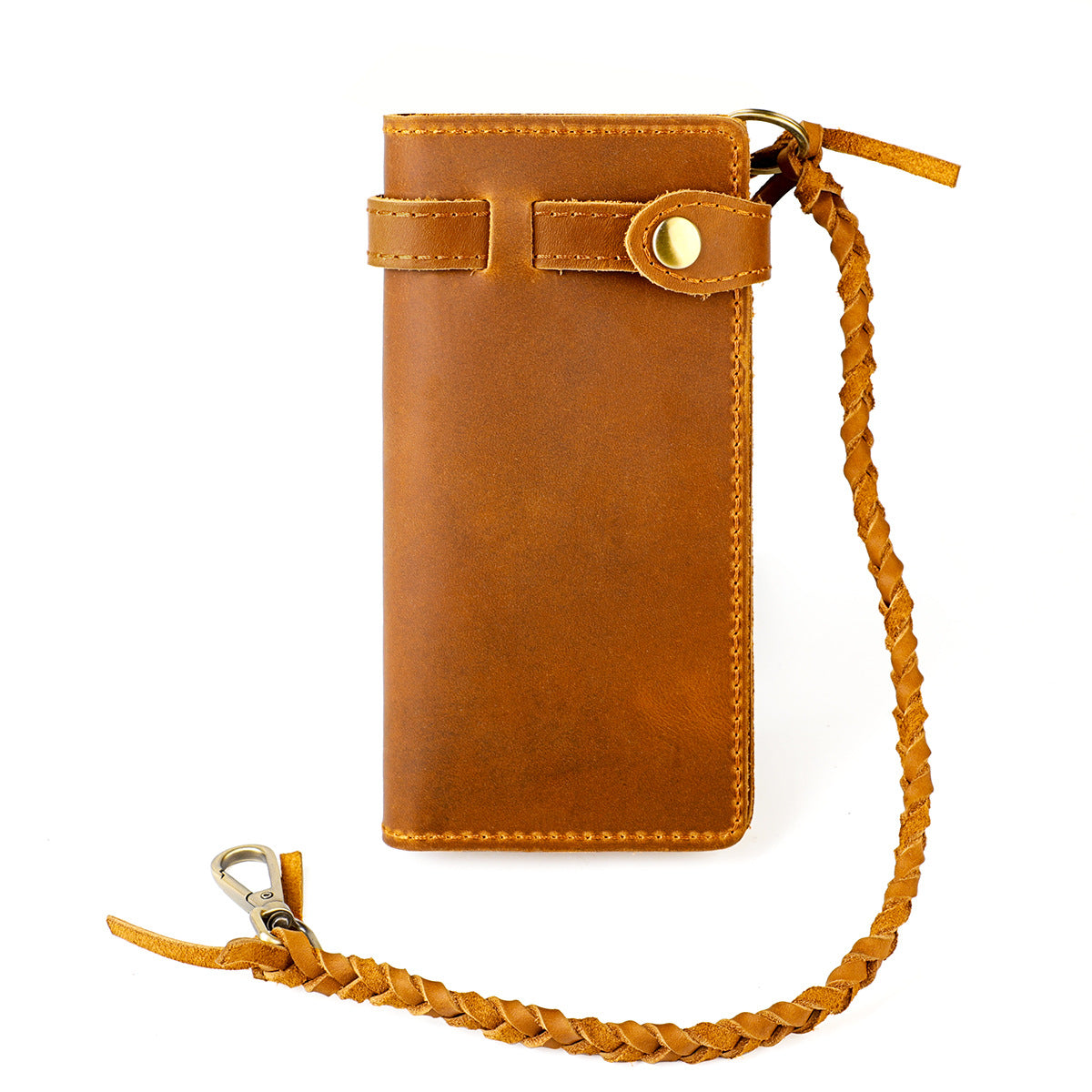 Men's Camping First Layer Cowhide Long Cell Men's Wallet