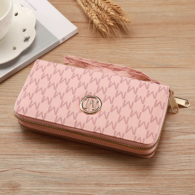 Women's Pull Fashion Large Capacity Clutch Ladies Wallet
