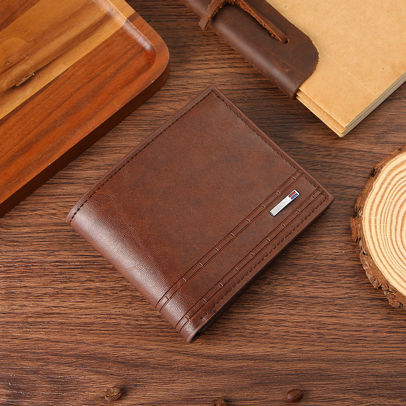 Men's Business Fashion Trendy Short Multiple Slots Purses