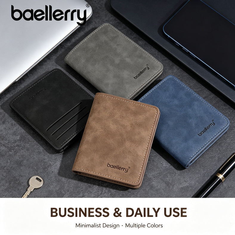 Men's Short High-grade One Simple Leather Men's Wallet