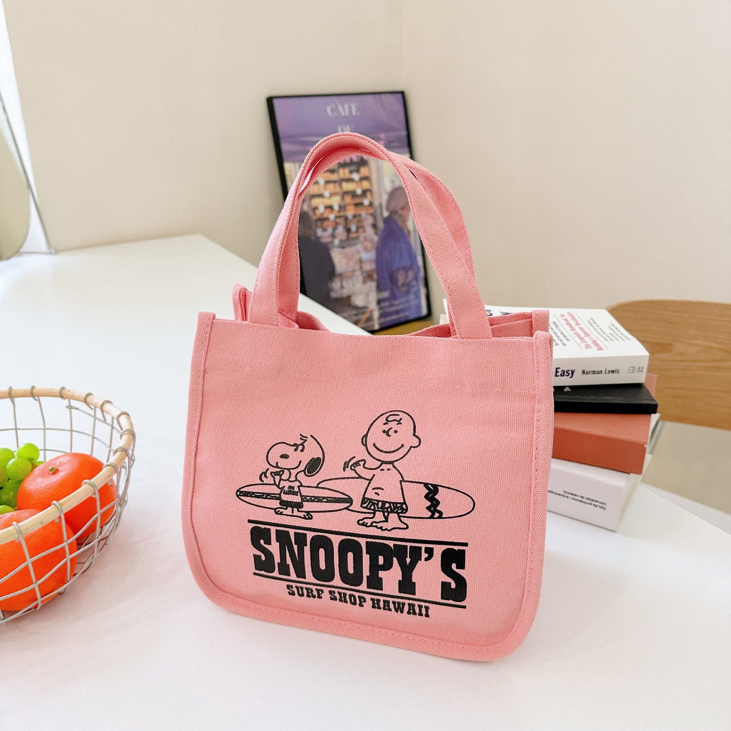 Canvas Snoopy Cute Simple Lunch Mummy Bags