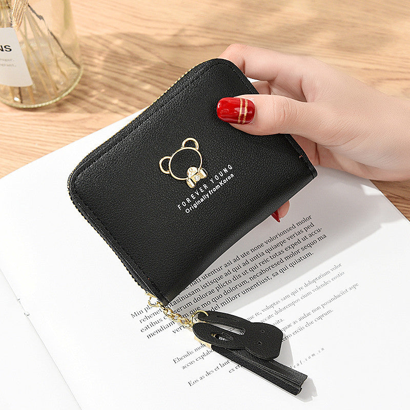 Casual Women's Zipper Short Fashion Cute Coin Purses