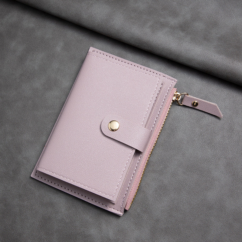 Women's Attractive Korean Zip Bus Bank Card Holder