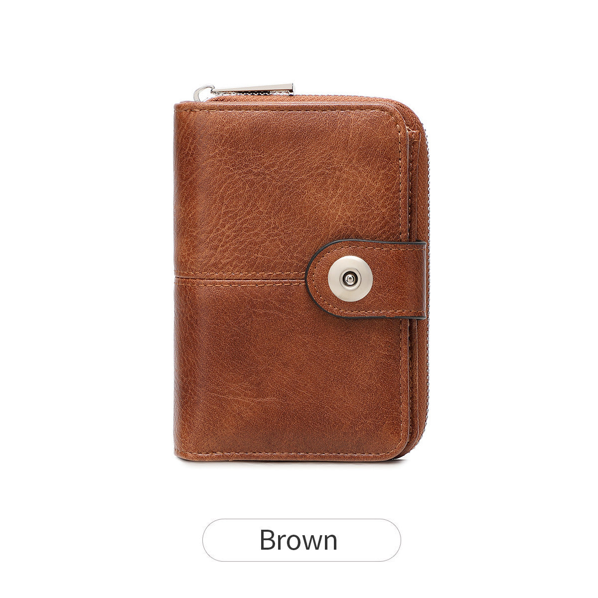 Women's Multiple Slots Zipper Hasp Retro Fashion Ladies Wallet