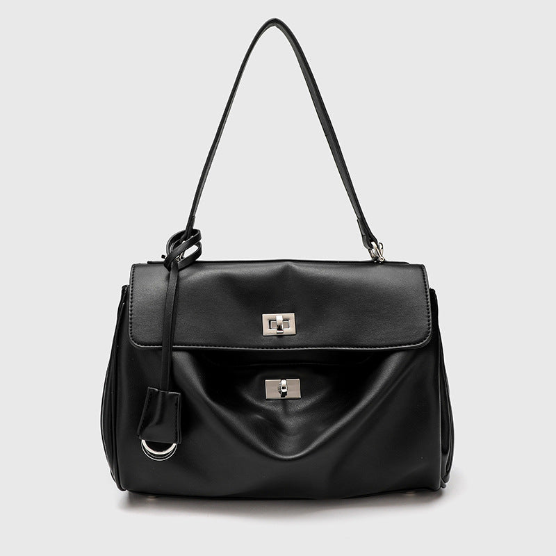 Women's Genuine Leather High-grade Underarm Commuter Kelly Shoulder Bags