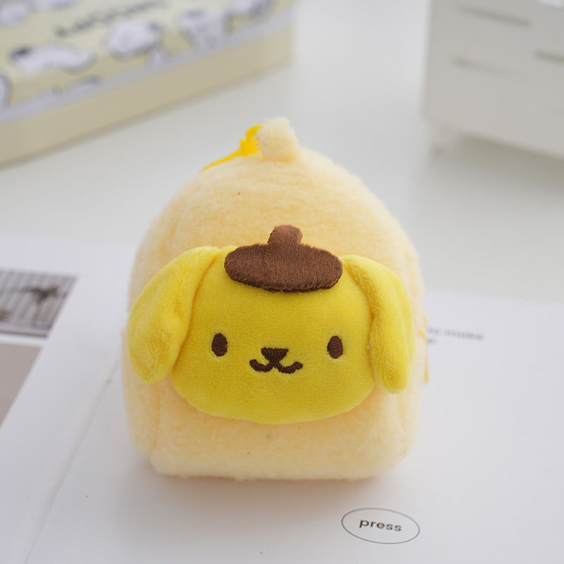 Versatile Cartoon Change Plush Cute Purple Purses