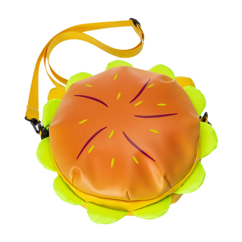 Hamburger Cartoon Cheese Three-dimensional Female Cute Shoulder Bags