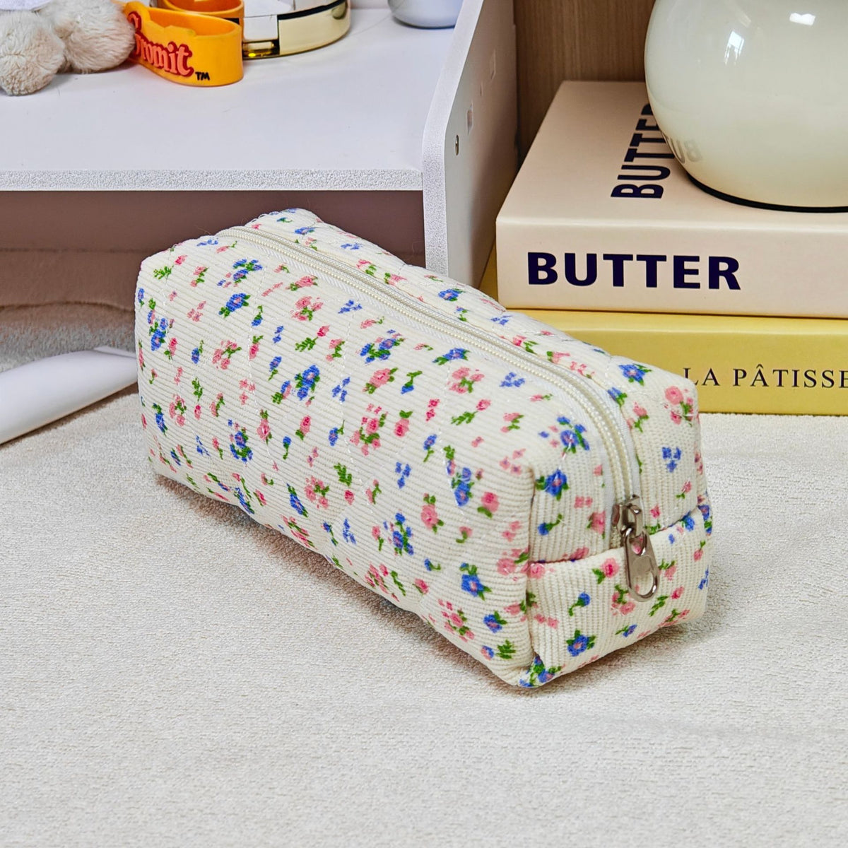 Wind Large Capacity Fabric Bow Printing Buggy Minority Simple Stationery Bags