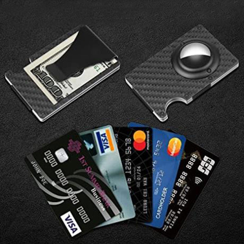 Tracker Metal Aluminum Alloy Carbon Fiber Card Holder