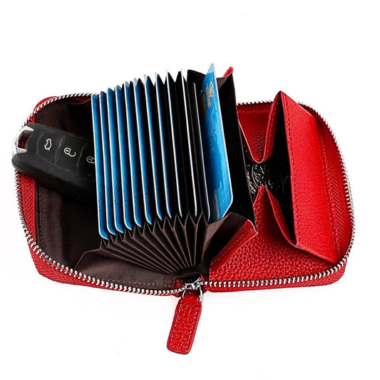 Women's & Men's & Leather Organ High Sense Cowhide Card Holder