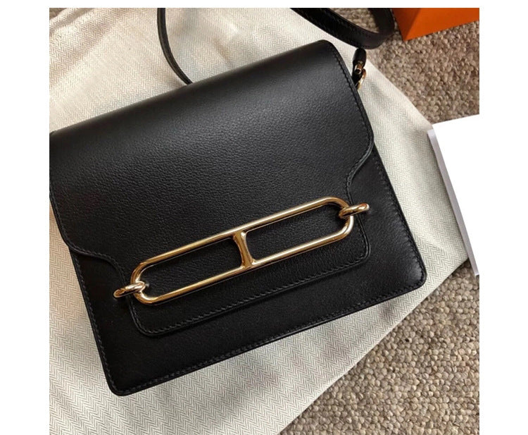 Women's Nose Genuine Leather Light Luxury Minority High Sense Handbags