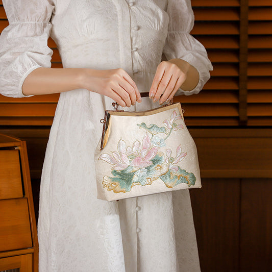 Exquisite Embroidered Chinese Style Cheongsam Banquet Handbags