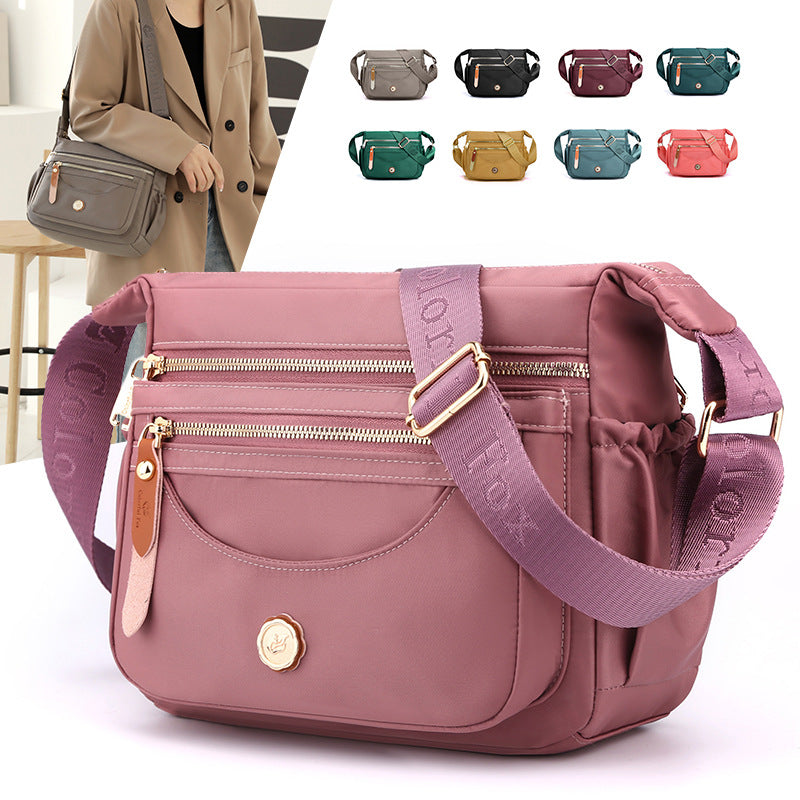 Women's Nylon Waterproof Mom Style Korean Solid Women's Shoulder Bag