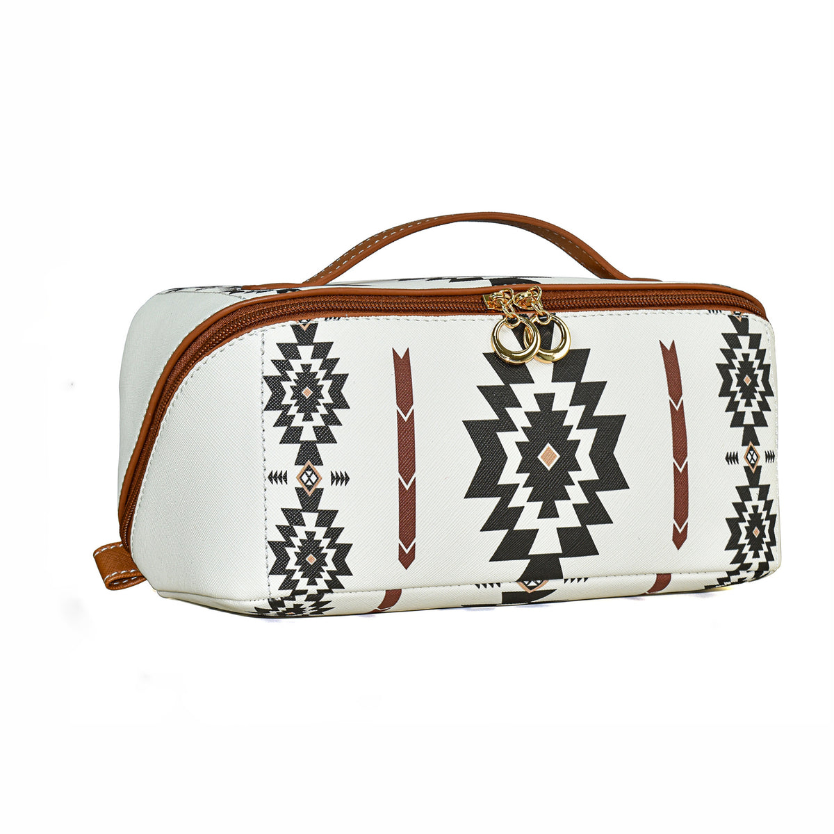 Bohemian Style Leather Cloud Pillow Large Capacity Makeup Bag