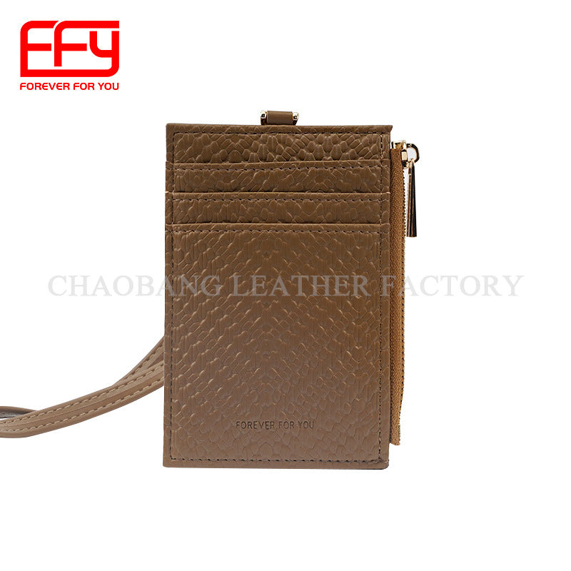 Soft Fashion Simple Portable Storage Clip Card Holder