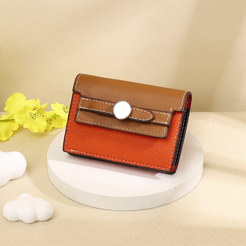 Simple Korean Style Multiple Slots Exquisite Ladies Wallet