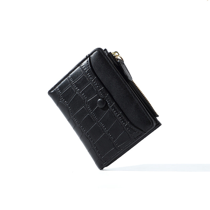 Fashion Stylish Zipper Folding Large Capacity Ladies Wallets