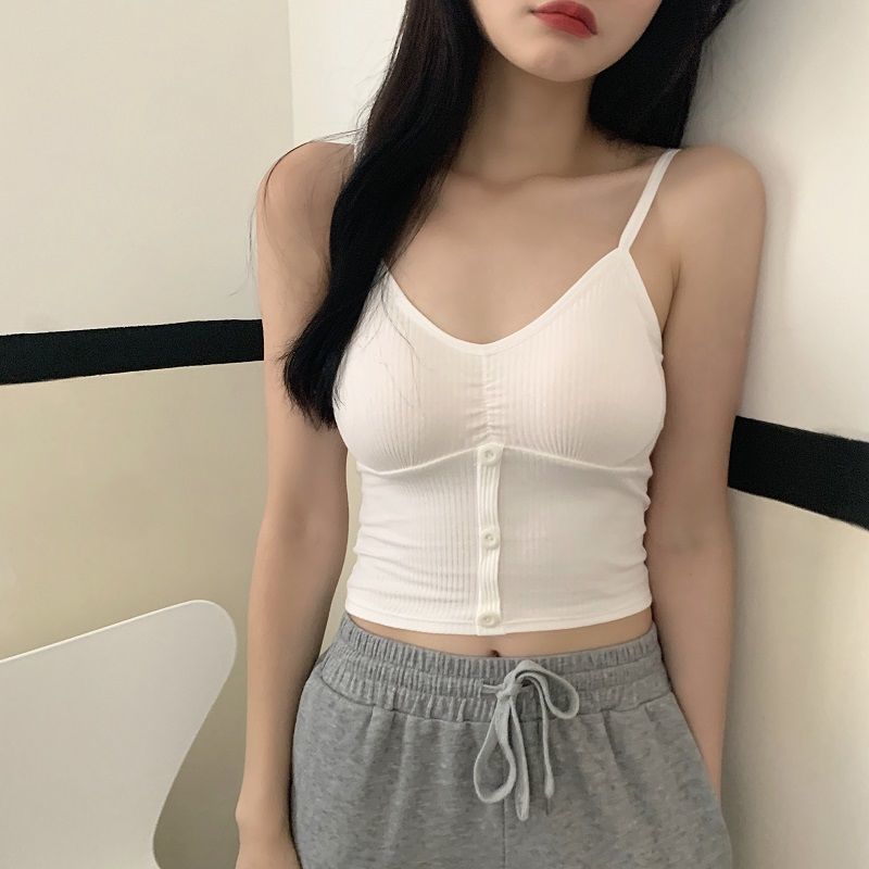 Cotton Vest Inner Wear Outer Slim Tanks Camis