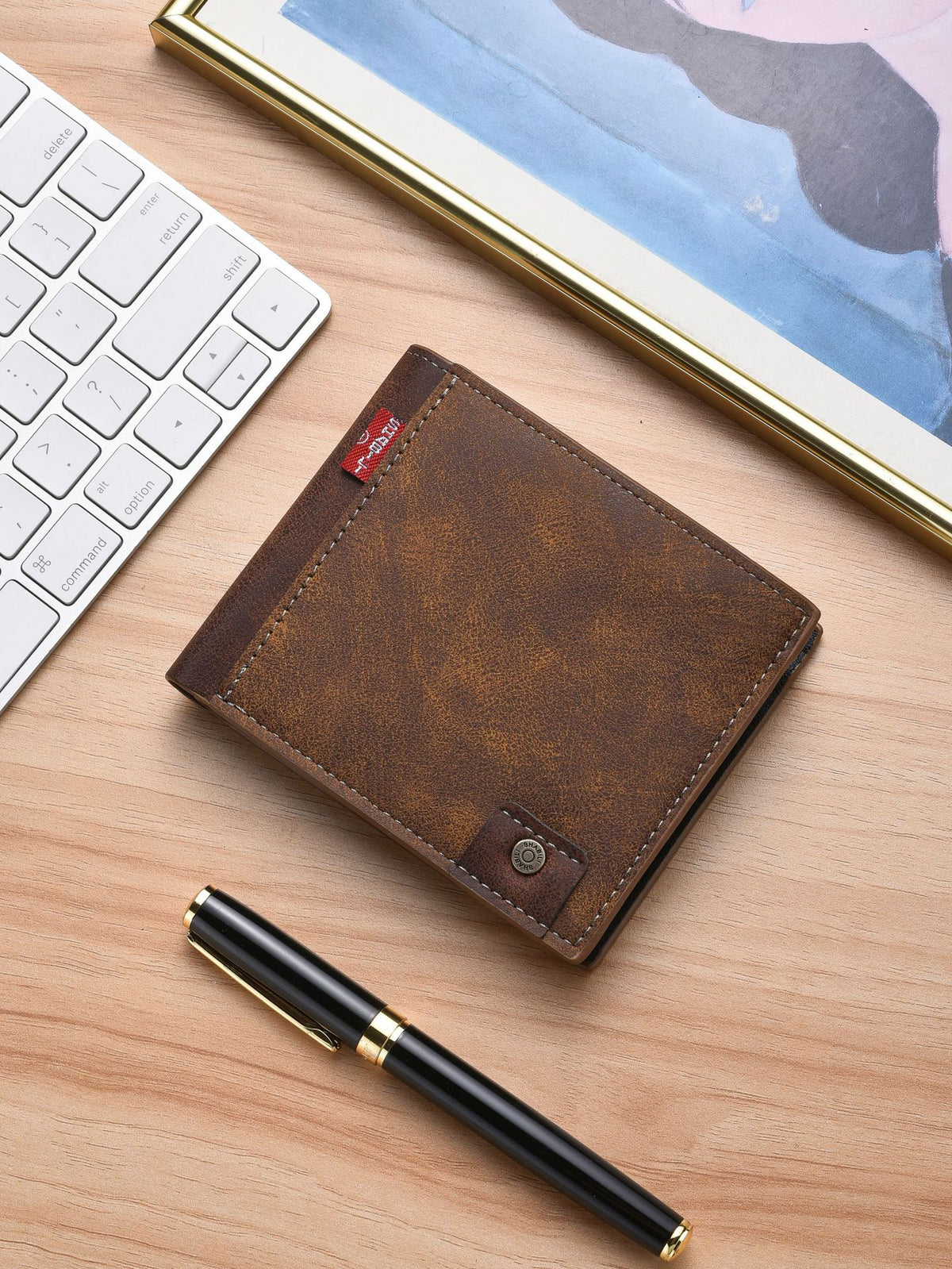 Innovative Men's Short Multiple Slots Retro Purses