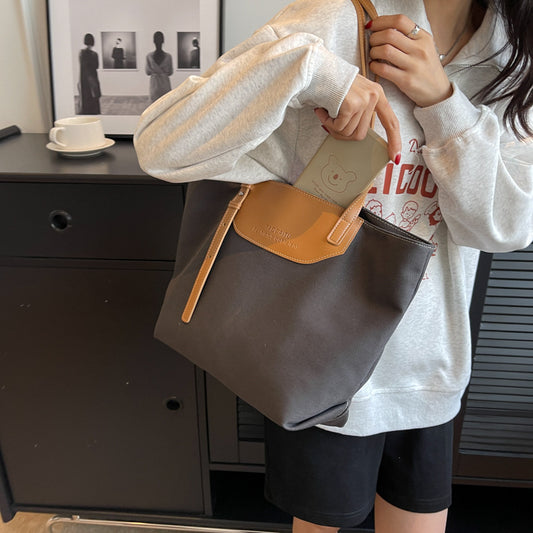 Women's Fashion Simple Canvas Versatile Large Capacity Shoulder Bags