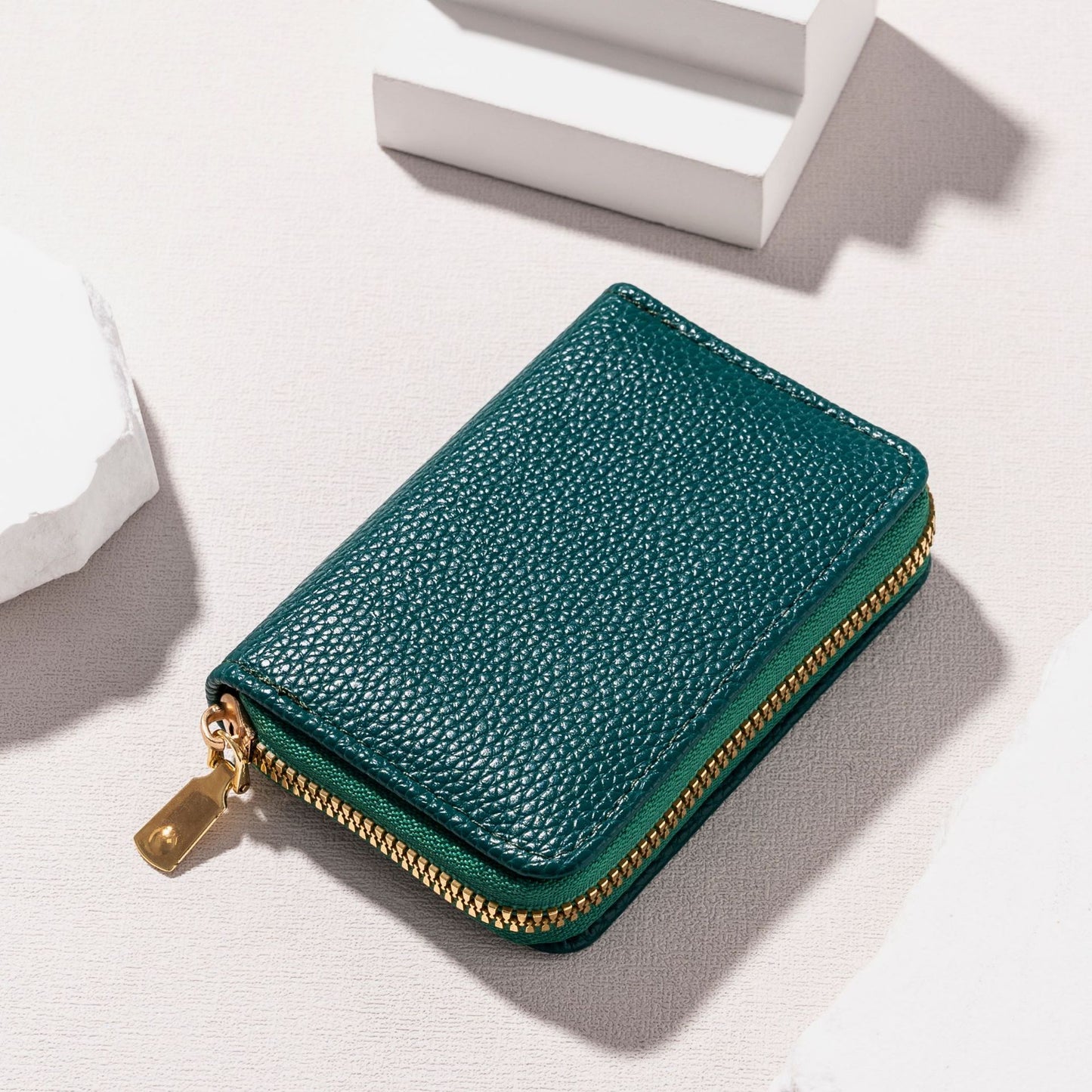 Women's & Men's & Expanding Korean Lychee Pattern Business Card Holder