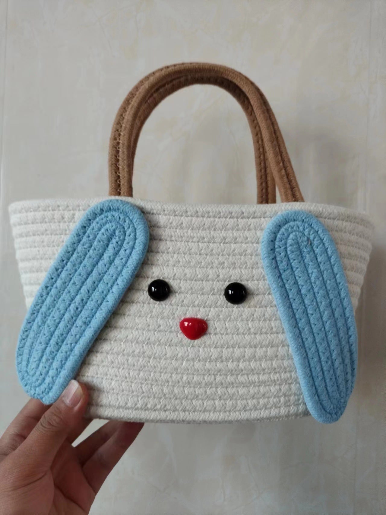 Durable Cute Cartoon Cotton Thread Woven Bags