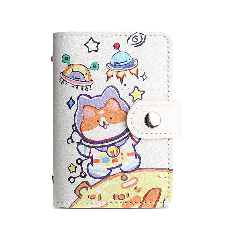 Women's Cartoon Personalized Portable Multiple Slots Driving Card Holder