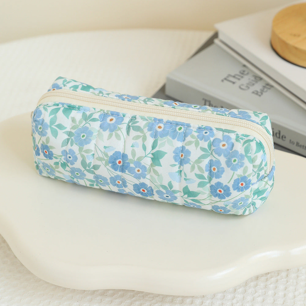 Wind Large Capacity Fabric Bow Printing Buggy Minority Simple Stationery Bags