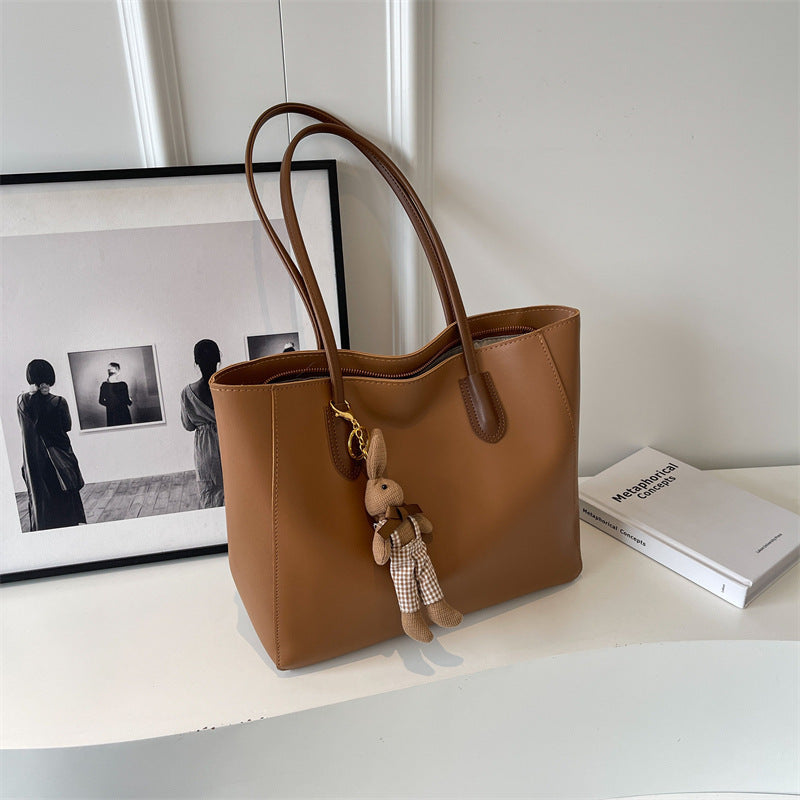 Women's Large Capacity Summer Fashion Retro Textured Women's Shoulder Bag