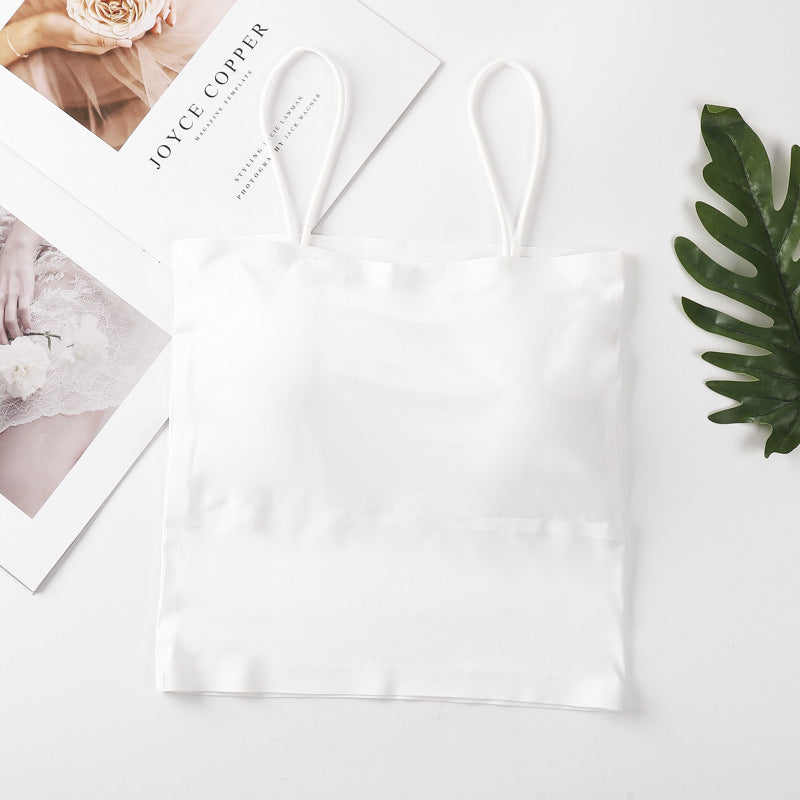 Tube Top Underwear Beauty Back Summer Silk Tanks Camis