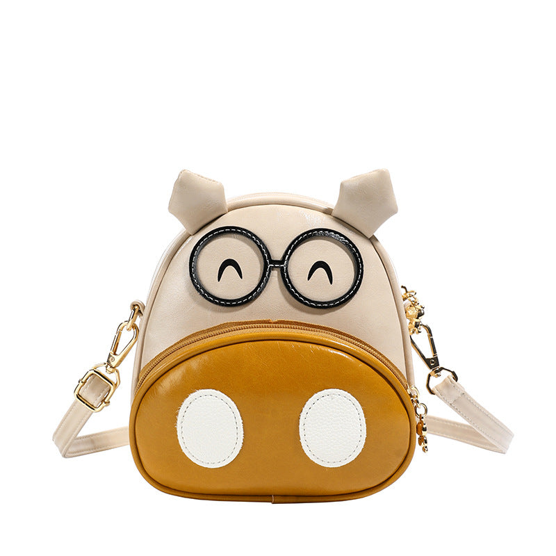 Source Female Childlike Cartoon Khaki Korean Shoulder Bags