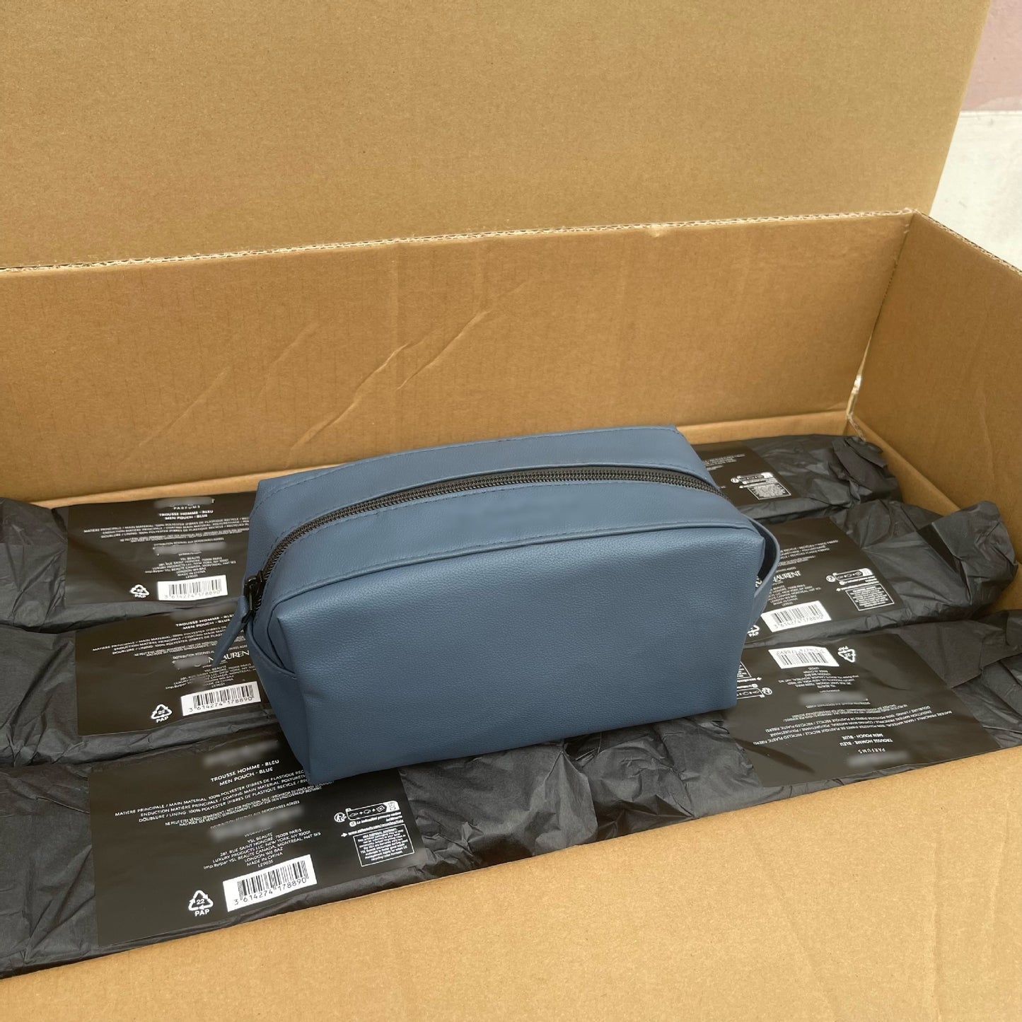 Counter Dark Blue Storage Wash Portable Bags