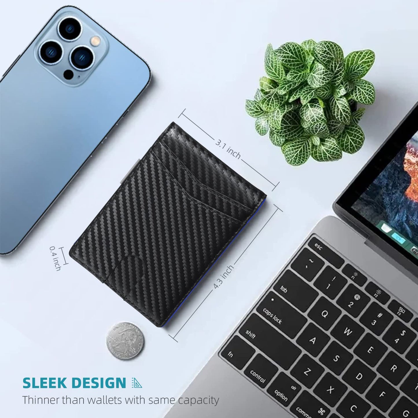 Men's American Gold Clip Large Capacity Card Holder