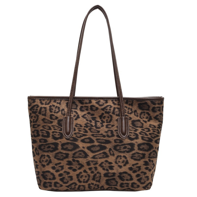 Women's Large Capacity Leopard Print Fashion Mom Tote Bags