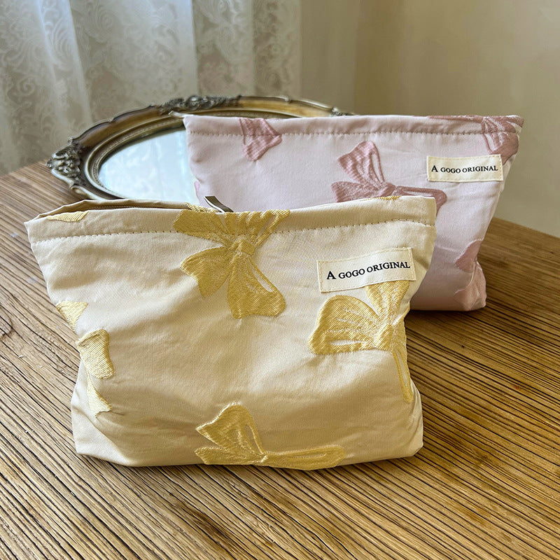 Niche Figured Cloth Portable Business Trip Makeup Bag