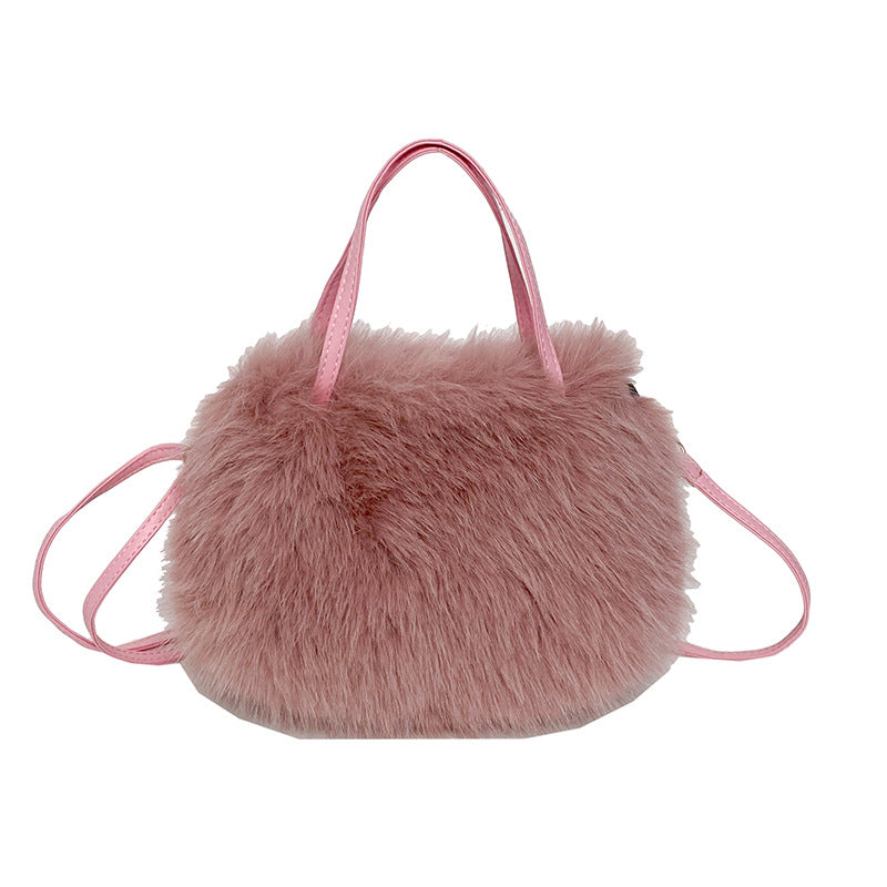 Women's Furry Simple Fashion Plush Texture Women's Messenger Bag