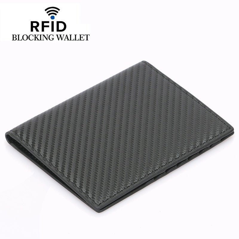 Genuine Leather Bank Large Capacity Swiping Card Holder