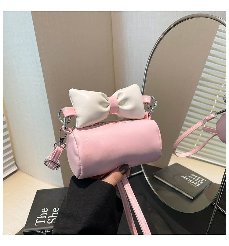 Women's Spring Korean Texture Fashion Bow Western Style Large Capacity Women's Shoulder Bag