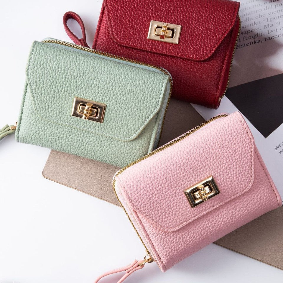 Women's Color For Versatile Premium Large Capacity Multiple Slots Good-looking Ladies Wallet