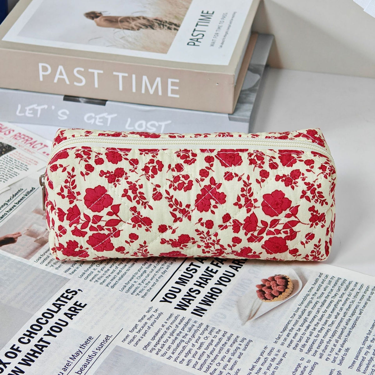 Wind Large Capacity Fabric Bow Printing Buggy Minority Simple Stationery Bags