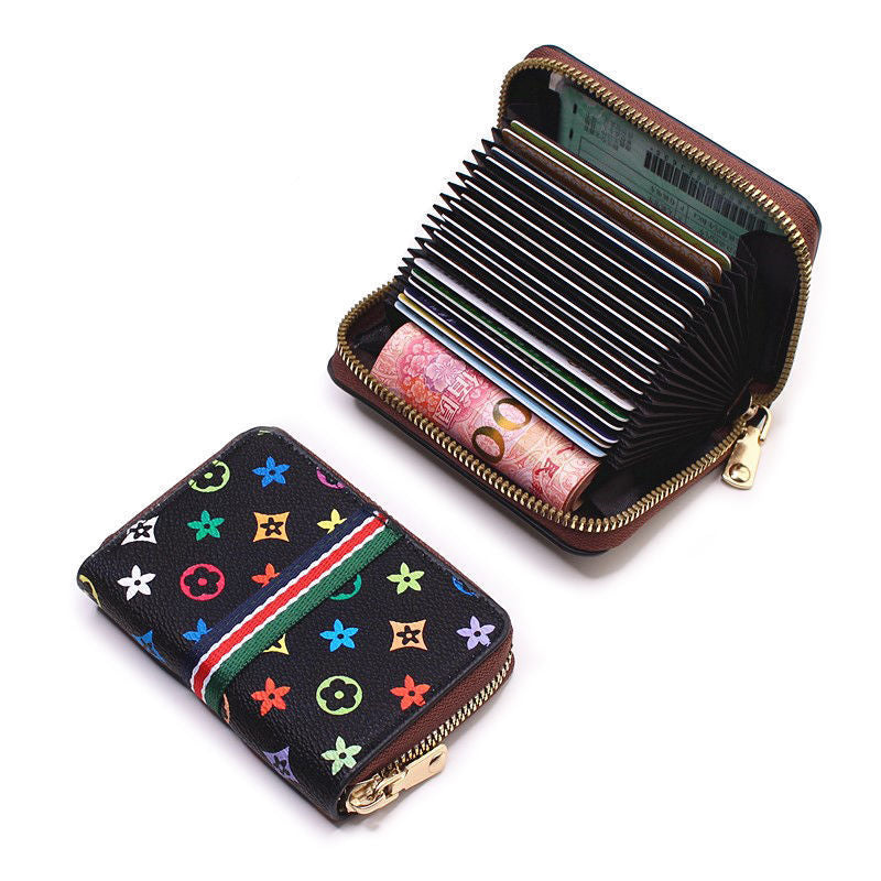 Men's Clearance Zipper Female Driving License Leather Card Holder