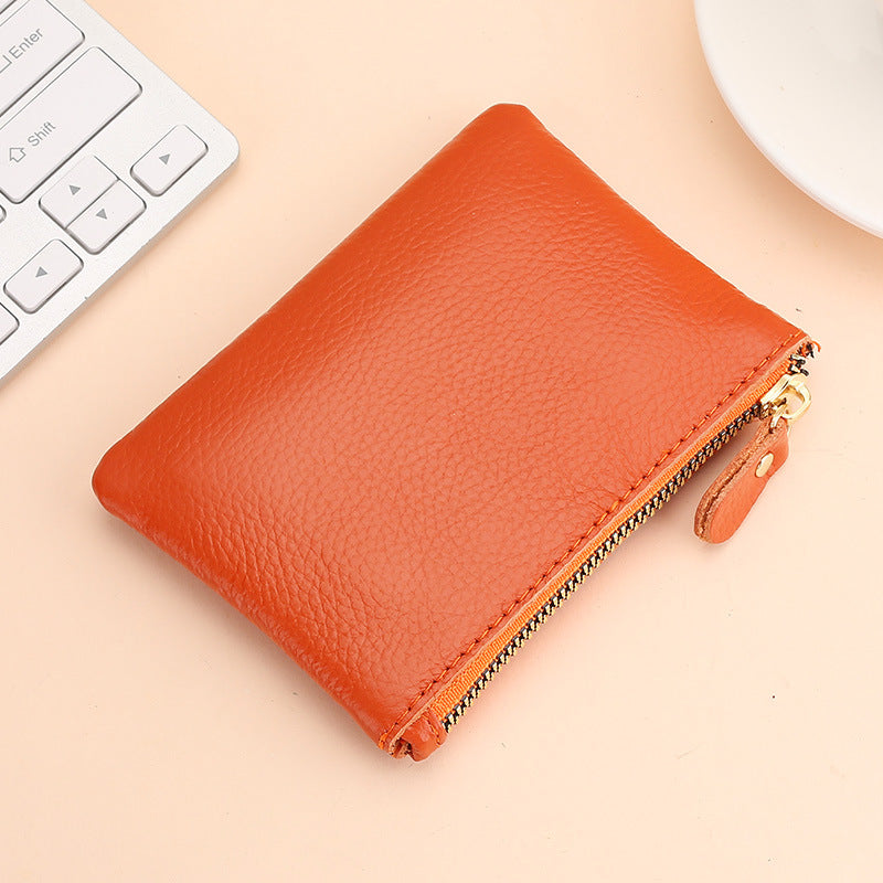 Women's & Men's Genuine Leather Soft Mini Storage First Layer Coin Purses