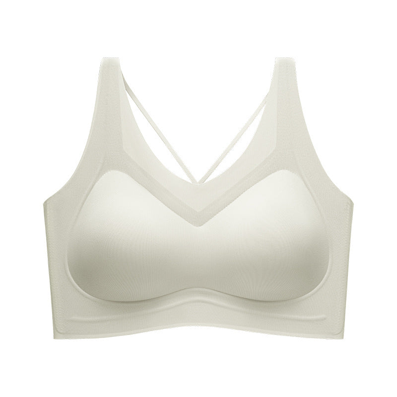Women's Back Shaping Small Chest Push Up Breast Holding Cross Everyday Bras