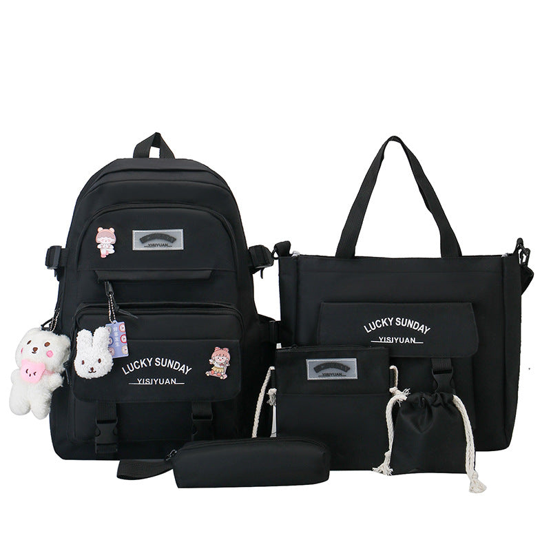 Charming Unique Female Fresh Simple Set Backpacks